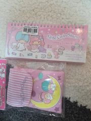 キキララ　リトルツインスターズ　ケース入り　メモ帳　平成レトロ　USED LittleTwinStars/リトルツインスターズ/キキララ・PIC-UP MEMO