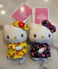 Sanrio(サンリオ) hello kitty(ハローキティ) 着物 ぬいぐるみ キーホルダー 2種 セット