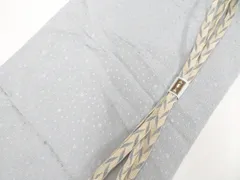 【一輝堂】和装小物 帯締め帯揚げセット   平組 帯締 帯揚美品 26w04-5276