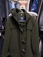 バーバリー ウール混 ダッフルコート