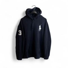極美品】 ポロラルフローレン ビッグポニー ジップパーカー ネイビー