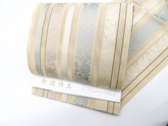 京松】【着物】紬 格子にハート文 身丈約161.5cm 裄丈約64cm 24Z-1484