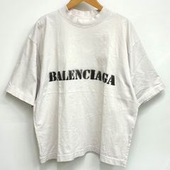 美品☆ バレンシア ロゴ Tシャツ ベージュ XS 国内正規品 5S217 - メルカリ