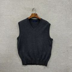 Brooks Brothers 100%メリノウール VネックベストXS グレー - メルカリ
