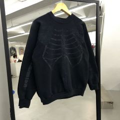 2024AW ソロイスト ボーン スウェット シャツ 黒×黒 46 - メルカリ
