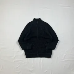 90s ユニクロ UNIQLO ウール ニット ジップアップ