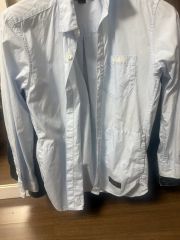 美品】NEIGHBORHOOD ネイバーフッド ペイント加工 デニムシャツ S