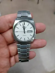 SEIKO5 オートマチック 白 メタル 時計