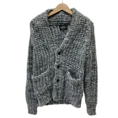 【中古】　UNITED ARROWS　カーディガン　ニットアウター　Vネック　フルボタン　ローゲージ　無地　フロントポケット　カジュアル　古着　/1585