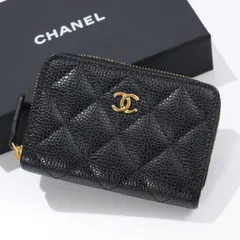 【未使用 展示品】 CHANEL キャビアスキン コインケース 財布