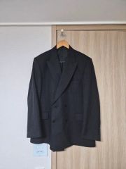 希少90s☆BALENCIAGA バレンシアガ テーラードジャケット 黒系 赤系