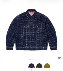 シュプリーム デニム トラッカー ジャケット ブルー - 24FW