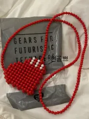 HUMAN MADE ヒューマンメイド ビーズ ハート バッグ レッドのサムネイル
