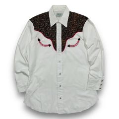 50s HbarC ウエスタンシャツ レーヨンギャバ - メルカリ