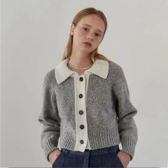 fekete fw25 ノーカラーウールシャギージャケット S - メルカリ