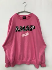 ANAP アナップ スウェット F ピンク コットン スウェット 長袖 前面プリント バックプリント ブランドロゴ