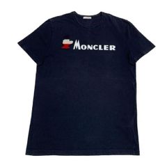 状態良好 正規品 モンクレール トリコロールロゴプリントTシャツ 