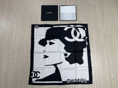 CHANEL シャネル ジェニー着用CCマーク スカーフ ホワイト - メルカリ