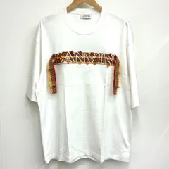 【ランバン LANVIN】メンズ 半袖Tシャツ 24SS CURBLACE OVERSIZED フロントロゴ刺繍Tシャツ Mサイズのサムネイル