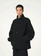 ルメール Lemaire オーバーサイズ ダッフル コート ブラック 46のサムネイル