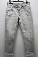 レディース DIESEL グレー デニム パンツ スキニーフィット