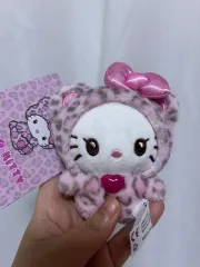 ハローキティ ピンク レオパード ぬいぐるみ キーホルダー クマキティ