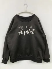 スウェット XL ブラック 前面プリント 長袖