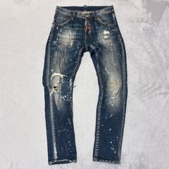 美品DSQUARED2 ディースクエアード デニムダメージ ペインターパンツ44