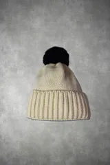 CLIPPER CASUALS クリッパーカジュアル ポンポンラビットファー ニット帽 帽子 48-2-23のサムネイル