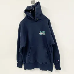 90s　Champion　チャンピオン　リバースウィーブ　スウェットパーカー/フーディー　刺繍タグ　ネイビー　Mサイズ　古着