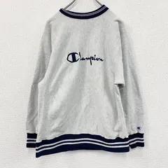 90s　Champion　チャンピオン　リバースウィーブ　スウェット/トレーナー　刺繍タグ　霜降りグレー　Lサイズ　古着