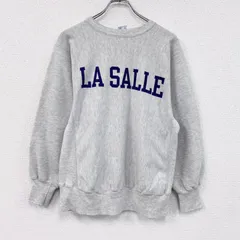 90s　Champion　チャンピオン　リバースウィーブ　スウェット/トレーナー　刺繍タグ　霜降りグレー　Lサイズ　古着