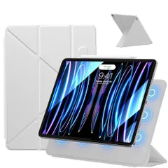 【送料無料】iPad 11世代 ケース (A16、2025) iPad 第10/11世代 (2022/2025)対応 強力マグネット吸着 横置＆縦置 角度調整可能 三角形スタンド 安定感 超スリム 極薄 軽量 耐久性保護カバー オートスリープ/ウェイク対応 (