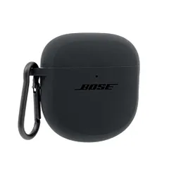 Bose QuietComfort Earbuds II Silicone Case Cover Bose QC Earbuds?を保護する シリコンケースカバー アルミ製カラビナ付き トリプルブラックshun 77793ff5