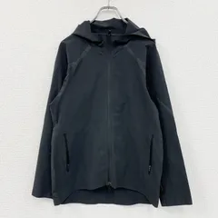 snow peak　スノーピーク　シームレスパーカー　フルジップナイロンジャケット　黒　ブラック　Sサイズ　　古着