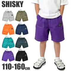 【⑦】SHISKY ハーフ　パンツ ショート キッズ 半 ズボン 短パン ポリエステル100％ 軽量 速乾 涼しい 無地 カジュアル シンプル 男の子 110-160cm 送料無料 【8-7】チャコール sf-525-00 ⑦