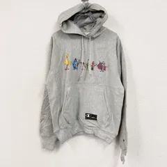 Champion　チャンピオン　リバースウィーブ　スウェットパーカー/フーディー　セサミストリート　グレー　Lサイズ　古着