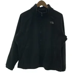 【中古】　THE NORTH FACE　フリース　ジャケット　ハイネック　フルジップ　無地　ワンポイント　刺しゅう　オーバーサイズ　アウトドア　古着　/7113
