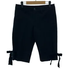 【中古】　united arrows green label relaxing　ウールパンツ　ハーフパンツ　無地　ジップフライ　日本製　古着　/2406のサムネイル