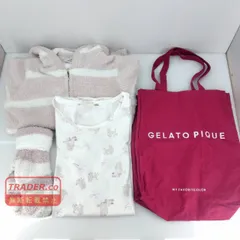 05w21149 【ジェラピケまとめ】ジェラートピケ ボーダーパーカー 靴下 ワンピース トートバッグ サイズF  トップス  【中古品】