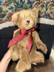 ボーイズベア 茶色 クマのぬいぐるみ 赤いリボン ぬいぐるみ