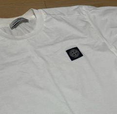 ストーンアイランド 立体ラバープリント コンパスロゴTシャツ XL 黒