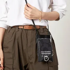新品 マリメッコ Marimekko ショルダーバッグ ファニー SMALL POCKET MARIMERKKI ブラック/ホワイト