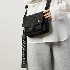 新品 マリメッコ Marimekko ショルダーバッグ ウニッコ ミニ メッセンジャー ブラック