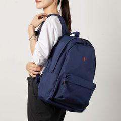 美品 ポロラルフローレン ビッグポニー リュック ネイビー ピンク