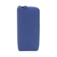 ルイ・ヴィトン LOUIS VUITTON ラウンド長財布 ジッピーウォレット ヴェルティカル モノグラムトリヨン M80791 ブルー レザー ジッピーウォレット・ヴェルティカル