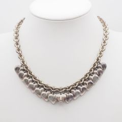 極美品】ANNE KLEIN 多連チェーンネックレス ゴールド パール付き 