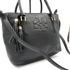 TORY BURCH 2way ハンドバッグ (黒)と大きめのバッグ - メルカリ