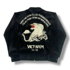 EVISU COBRA スカジャン 38サイズ リバーシブル 黒 コブラ 刺繍 - メルカリ