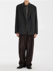 パンツ Cornier WOOL SILK NEP BELTED PANTS WOOL SILK NEP BELTED PANTS コルニエ Lサイズ - メルカリ
